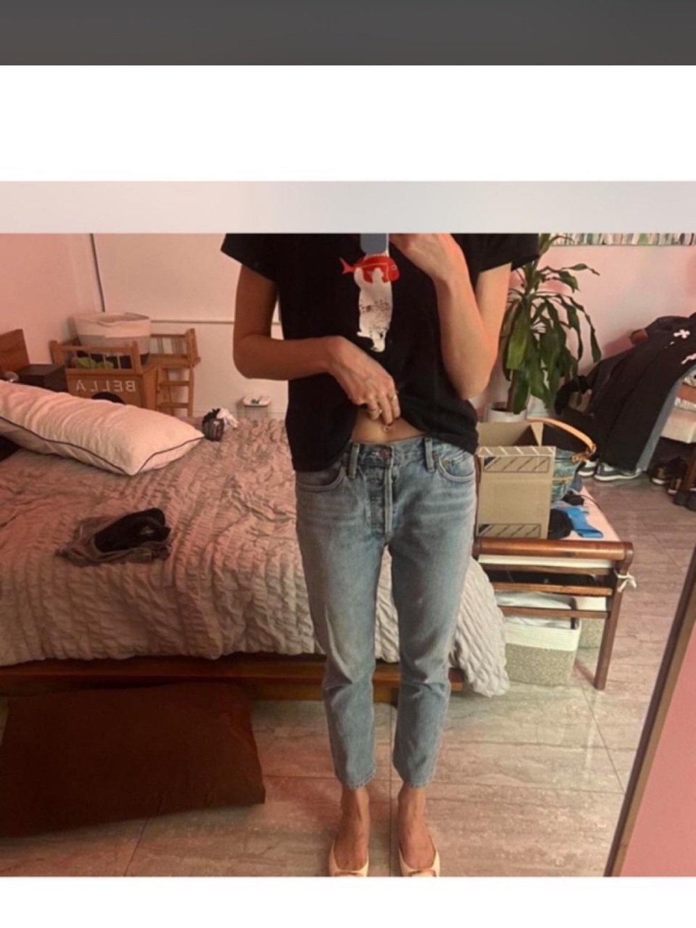 Agolde the Riley High-Rise Light Wash Straight Jeans